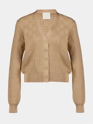 4G Mini Jacquard Cardigan