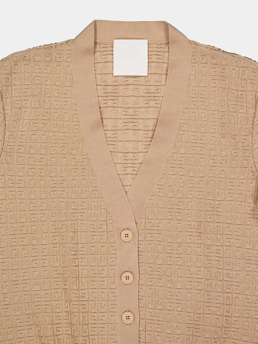 4G Mini Jacquard Cardigan