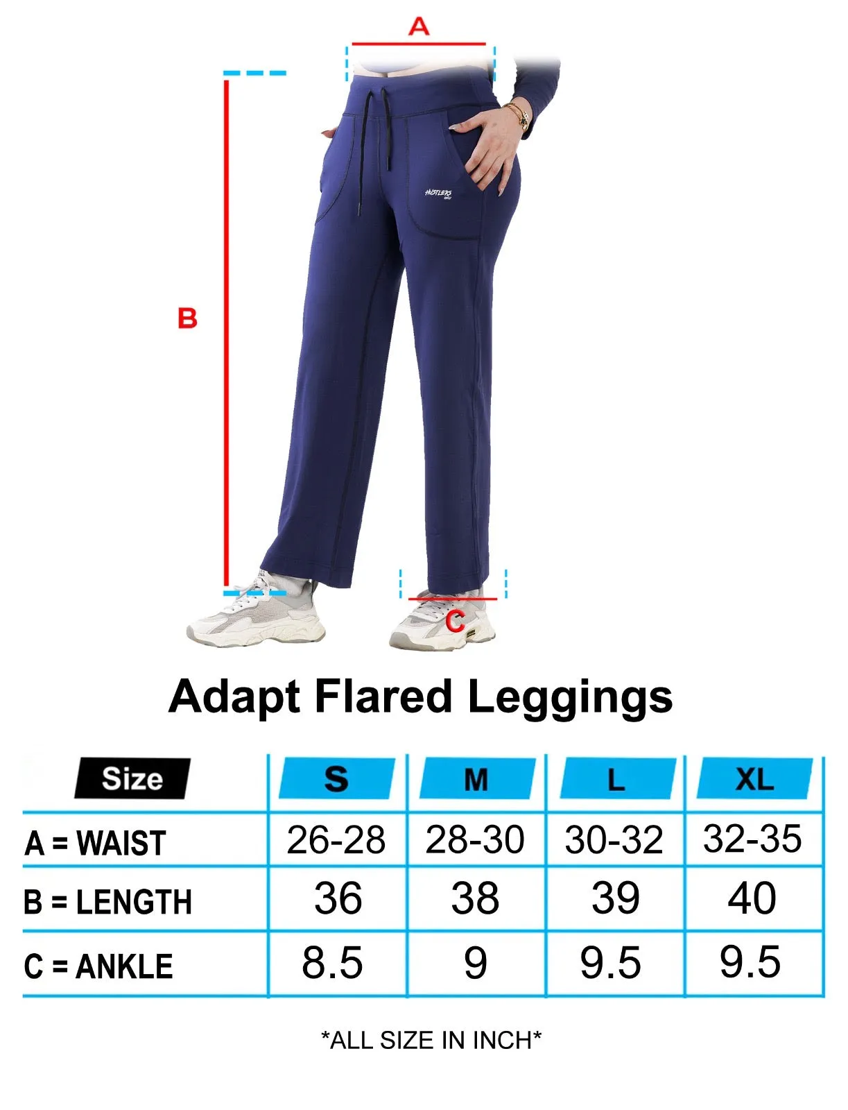 Adapt Flared Leggings - Navy
