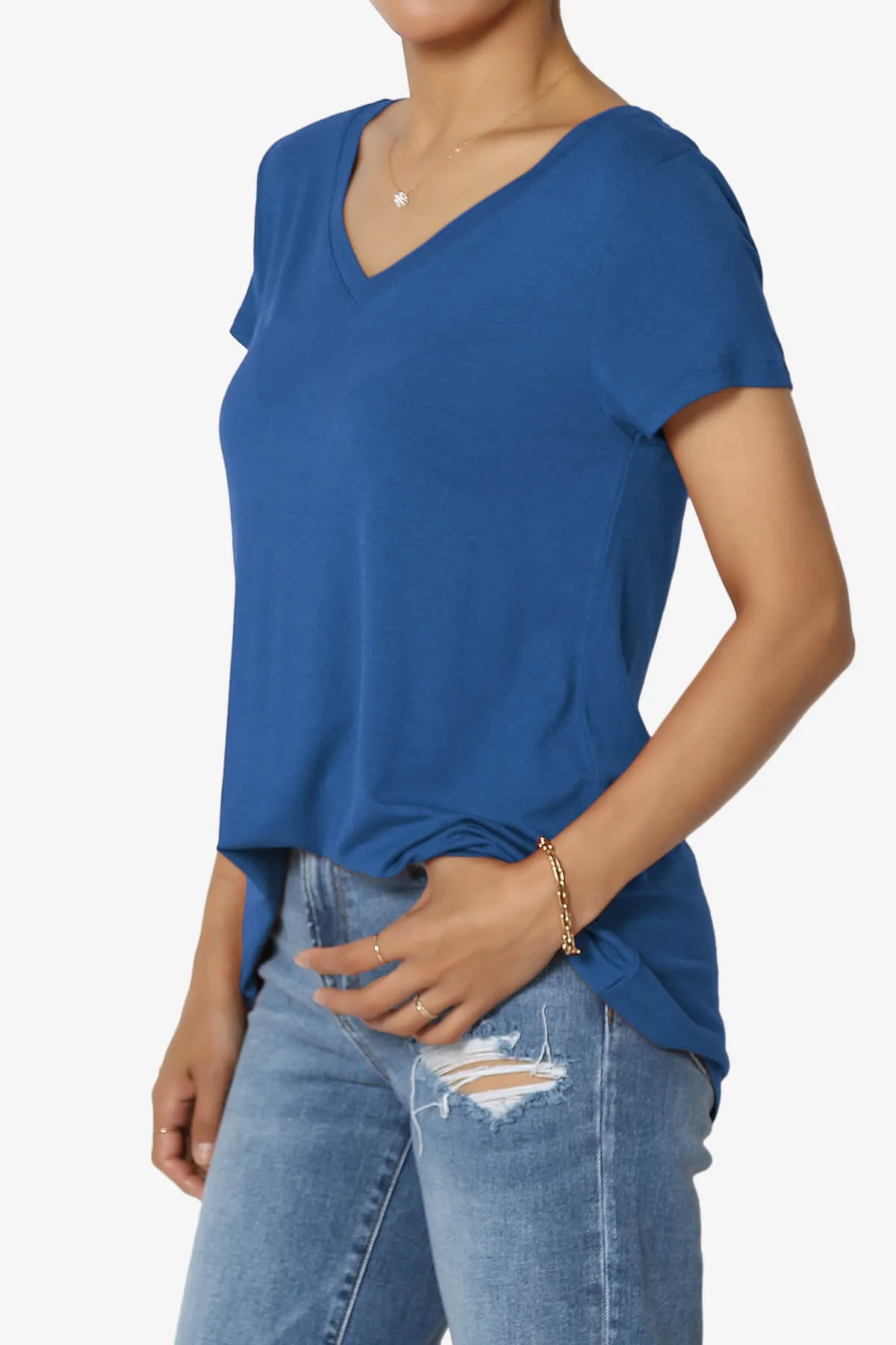 Agree V-Neck Short Sleeve T-Shirt