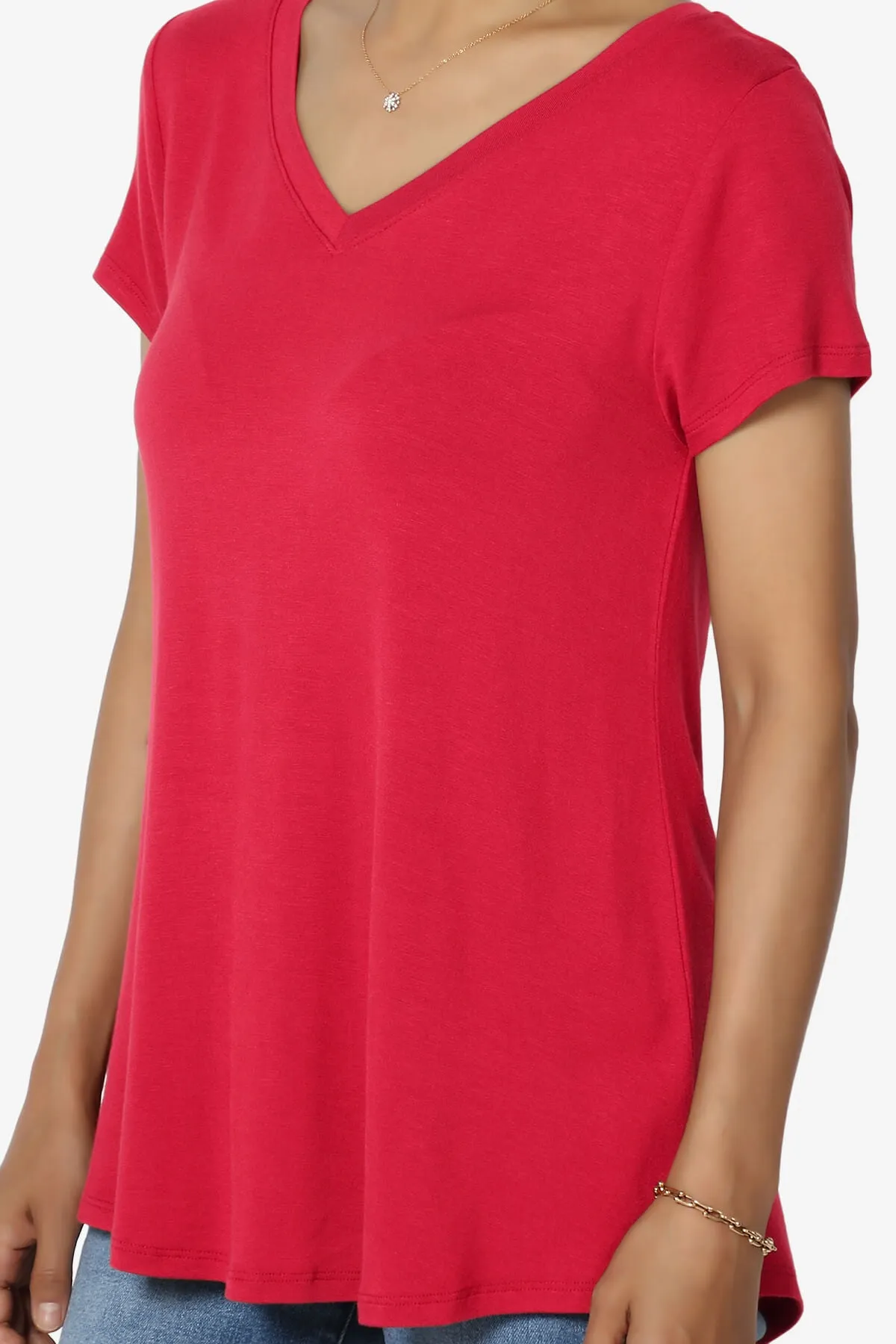 Agree V-Neck Short Sleeve T-Shirt
