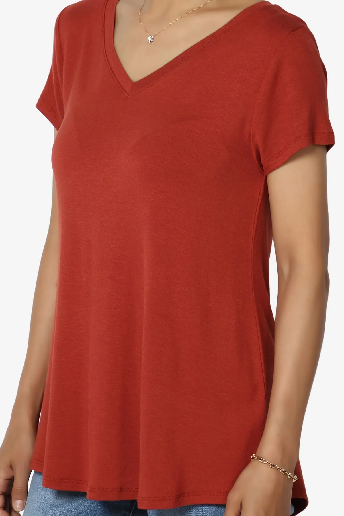 Agree V-Neck Short Sleeve T-Shirt