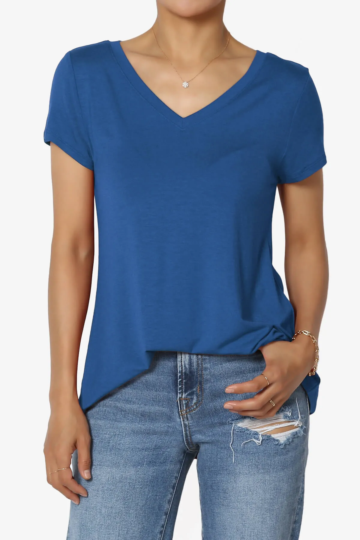 Agree V-Neck Short Sleeve T-Shirt