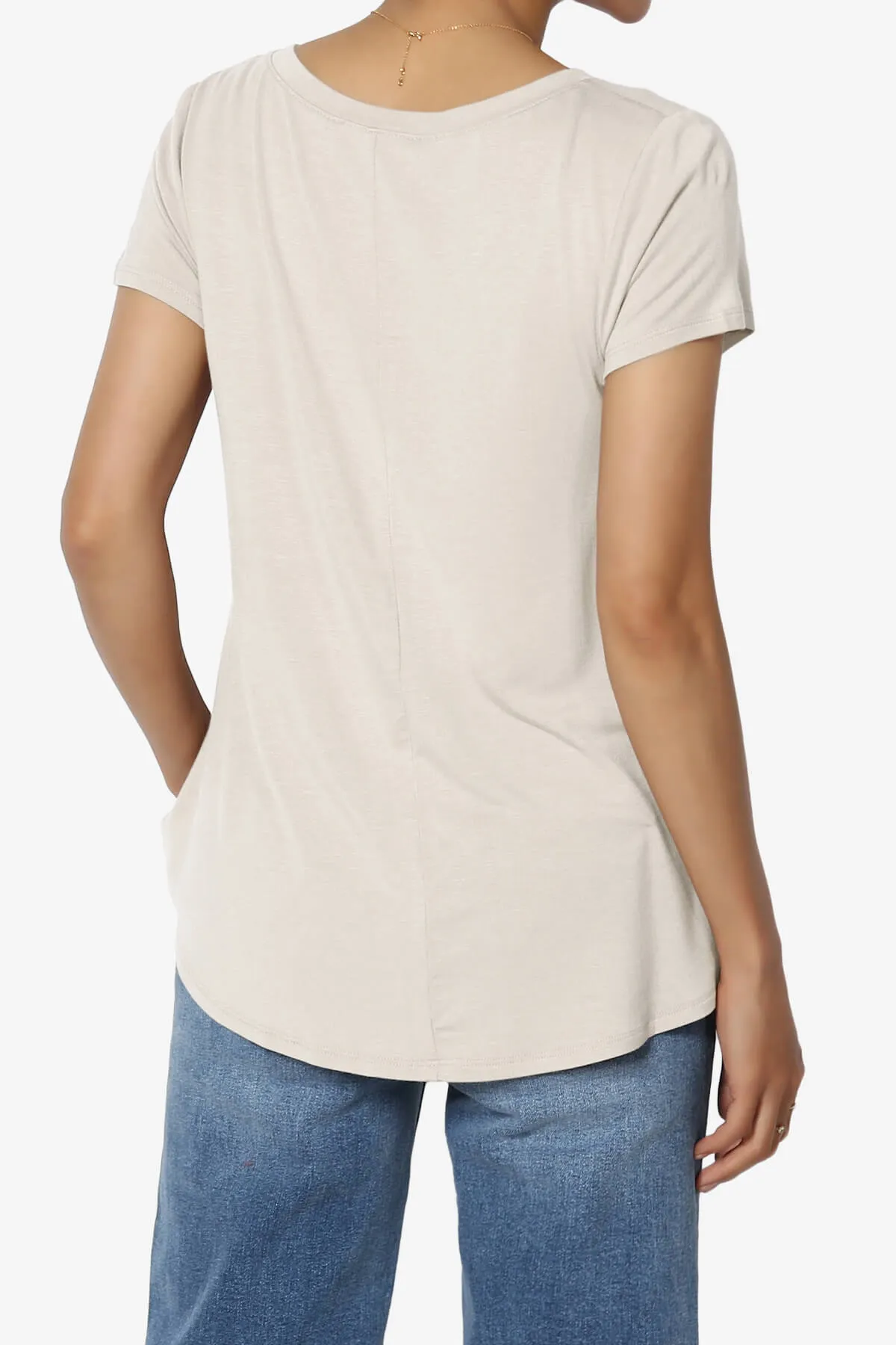 Agree V-Neck Short Sleeve T-Shirt