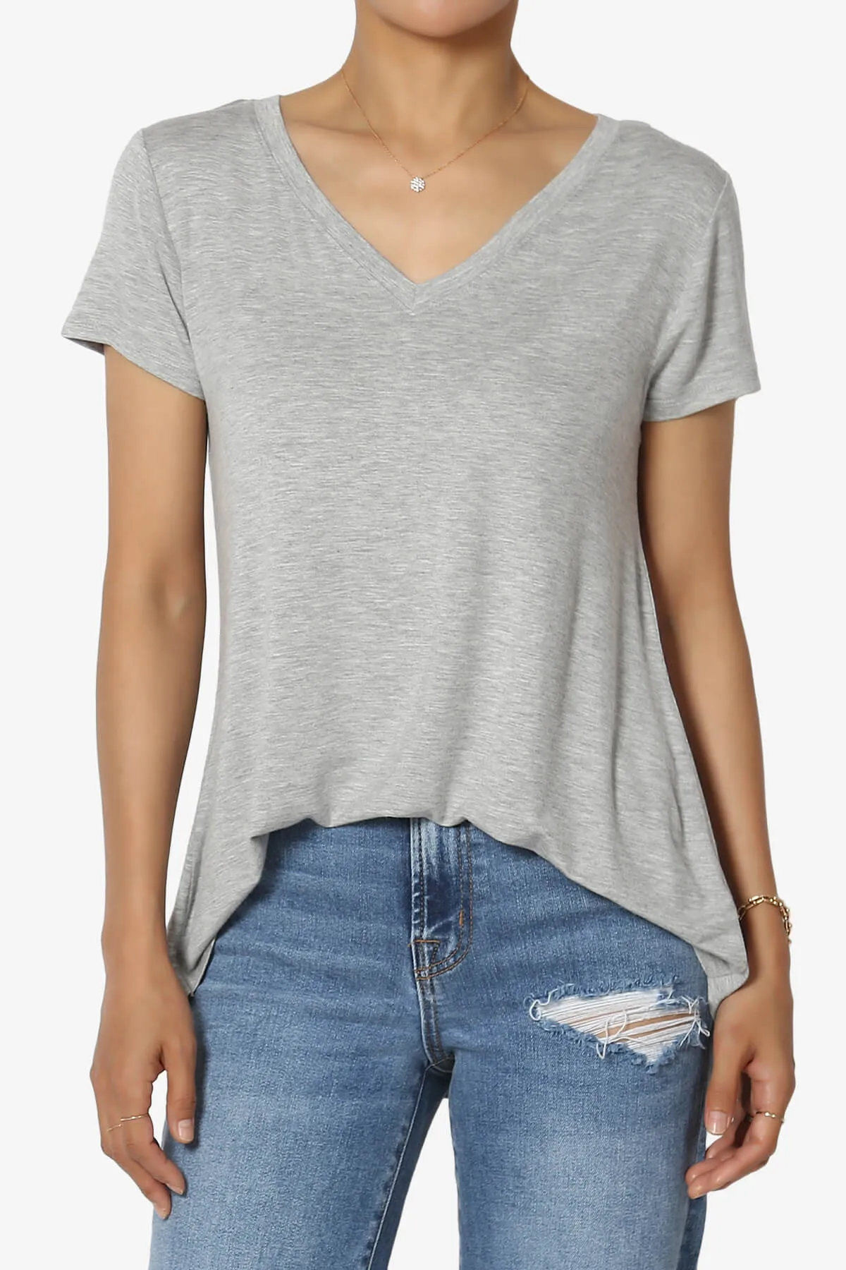 Agree V-Neck Short Sleeve T-Shirt