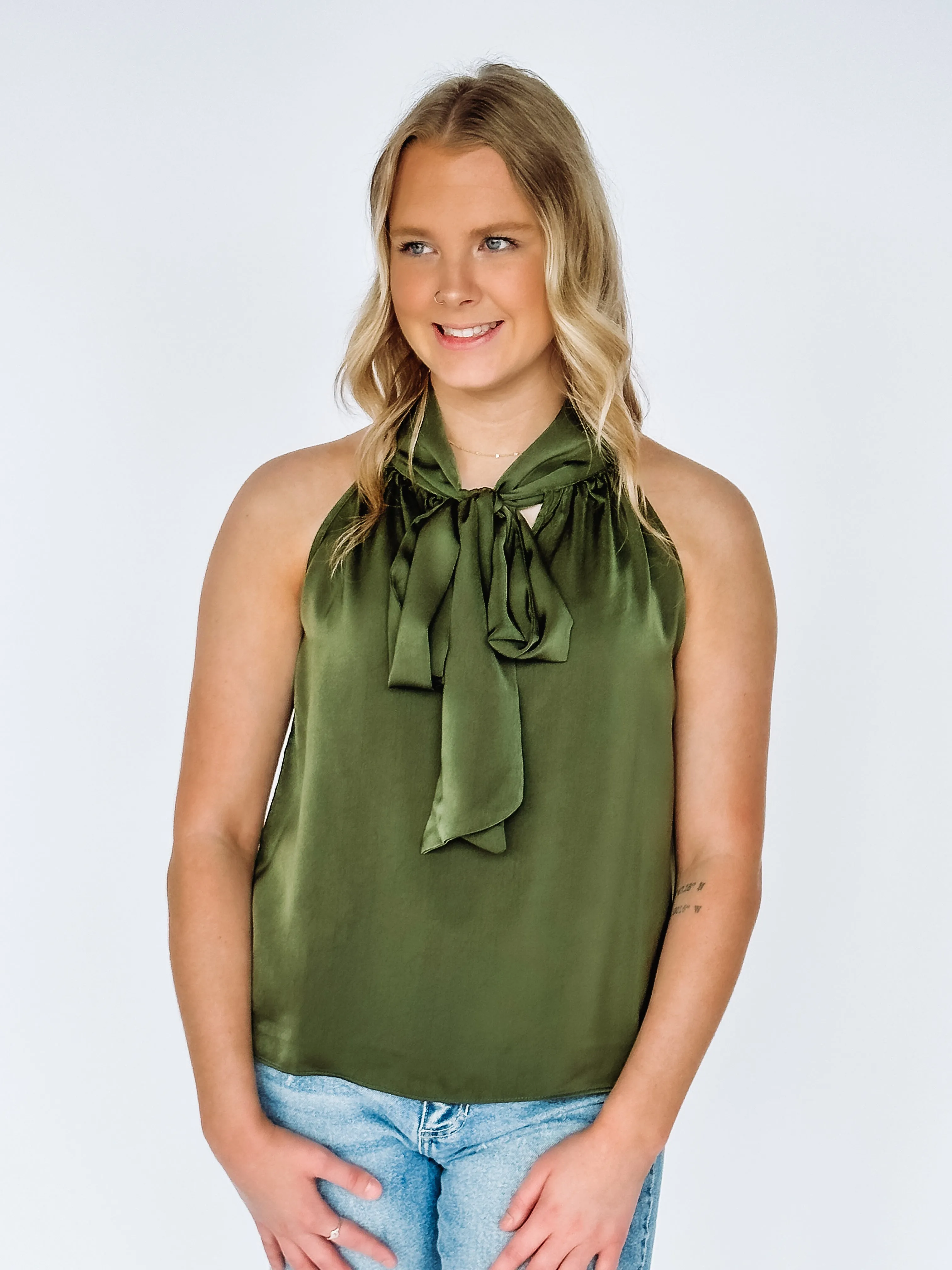 Alana Tie Front Blouse