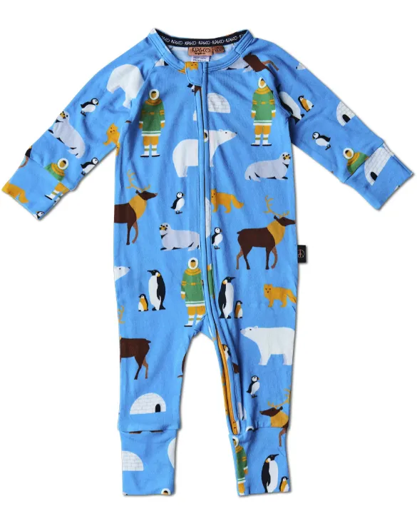 Arctic Circle Organic LS Zip Romper