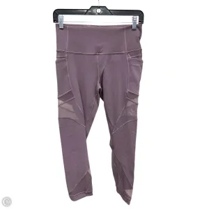 Athletic Leggings By Lululemon In Purple, Size: M