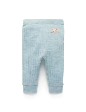 Australian Merino Legging - Sky Melange