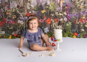 Baby 9-12 months size girl velvet romper, frilly, lavender, Made to order