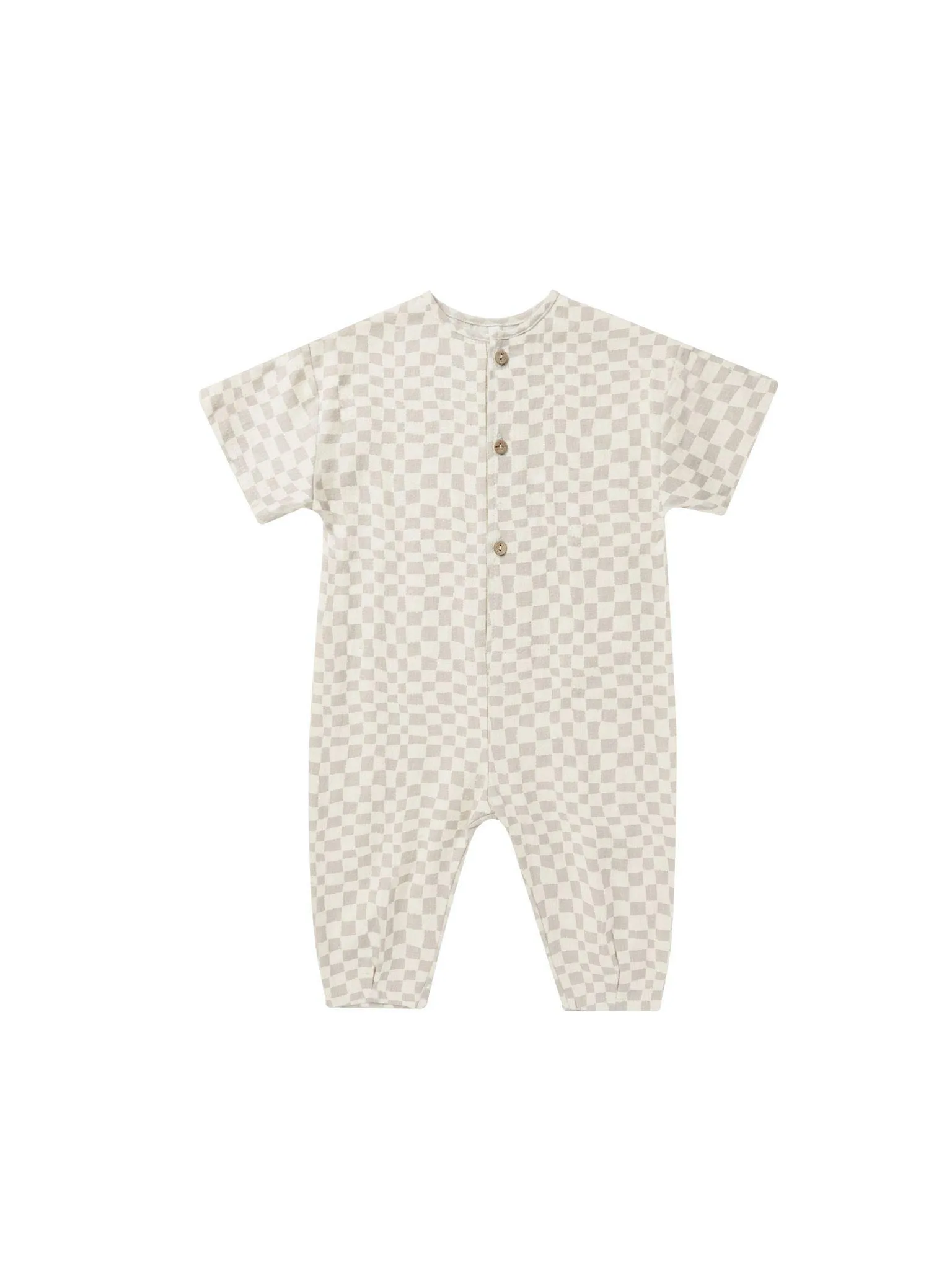 Baby Boy Jumpsuits and Rompers | Hayes- Dove Check | Rylee and Cru
