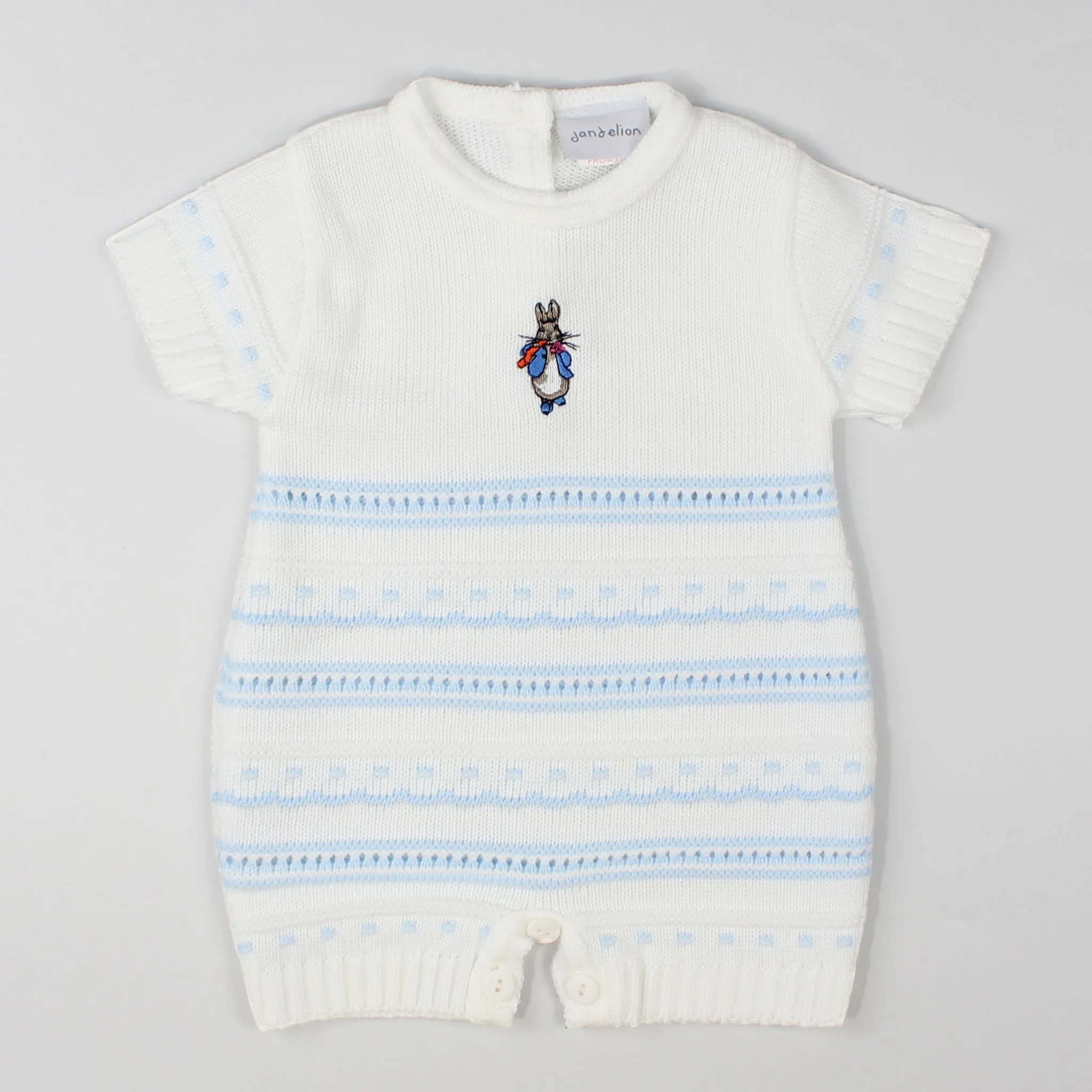 Baby Boy Knitted Romper - Rabbit