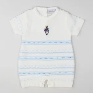 Baby Boy Knitted Romper - Rabbit