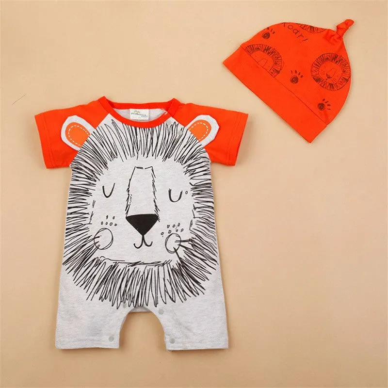 Baby Boy Rompers Summer Baby Girl Clothing Sets Short Sleeve born Baby Clothes Roupa Bebes Infant Jumpsuit Baby Boys Clothes