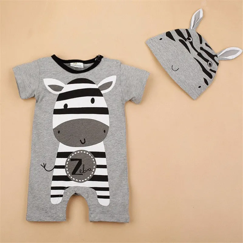 Baby Boy Rompers Summer Baby Girl Clothing Sets Short Sleeve born Baby Clothes Roupa Bebes Infant Jumpsuit Baby Boys Clothes