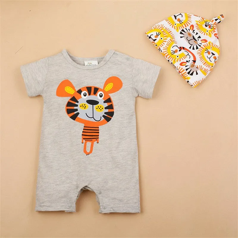 Baby Boy Rompers Summer Baby Girl Clothing Sets Short Sleeve born Baby Clothes Roupa Bebes Infant Jumpsuit Baby Boys Clothes