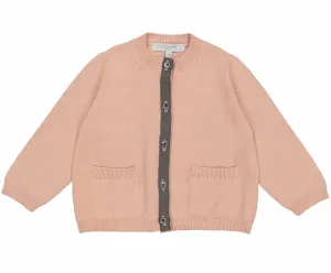 Baby Girl Paulette Cardigan Faded Pink