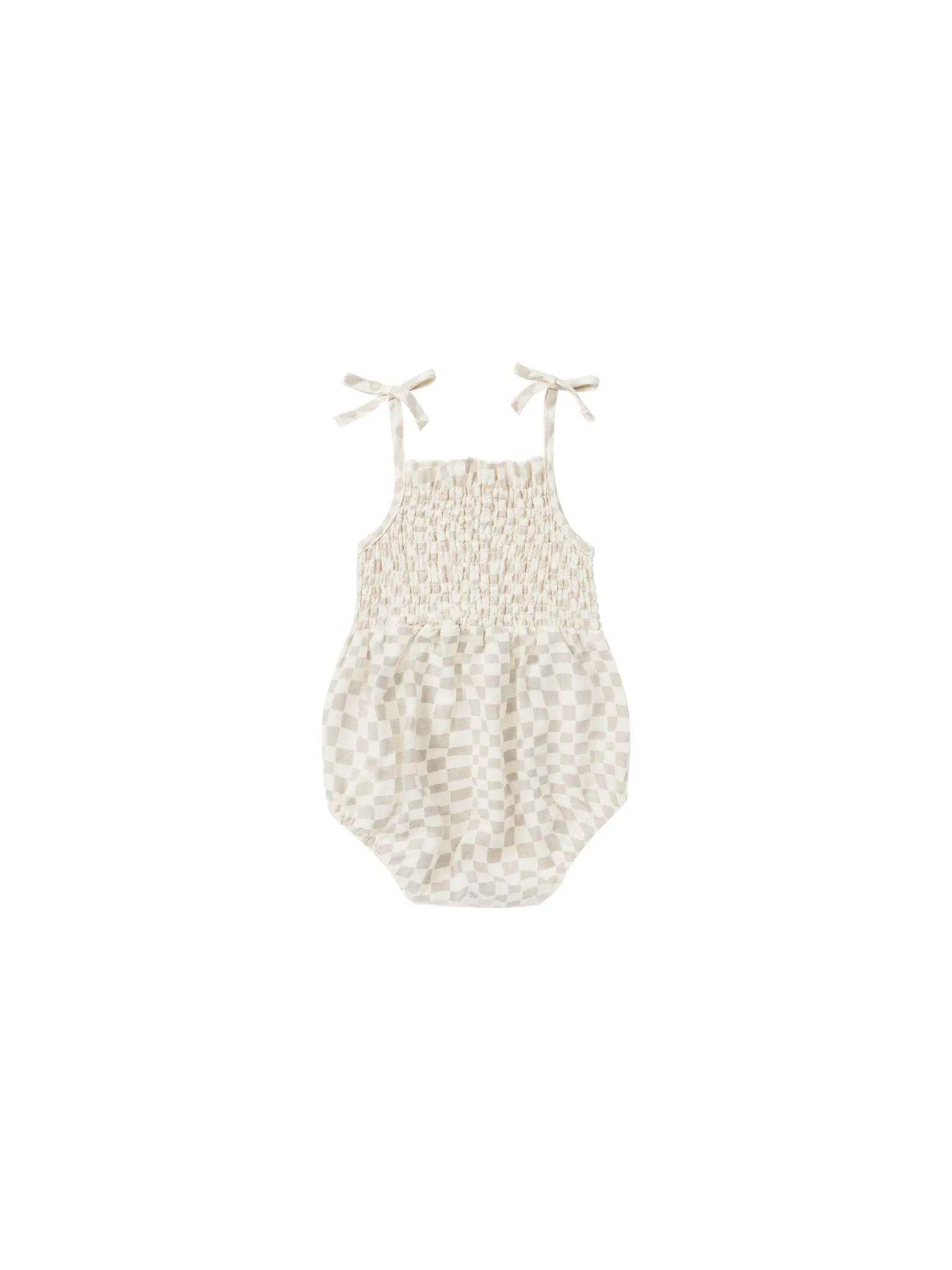 Baby Girls Jumpsuits and Rompers | Kaia- Dove Check | Rylee and Cru