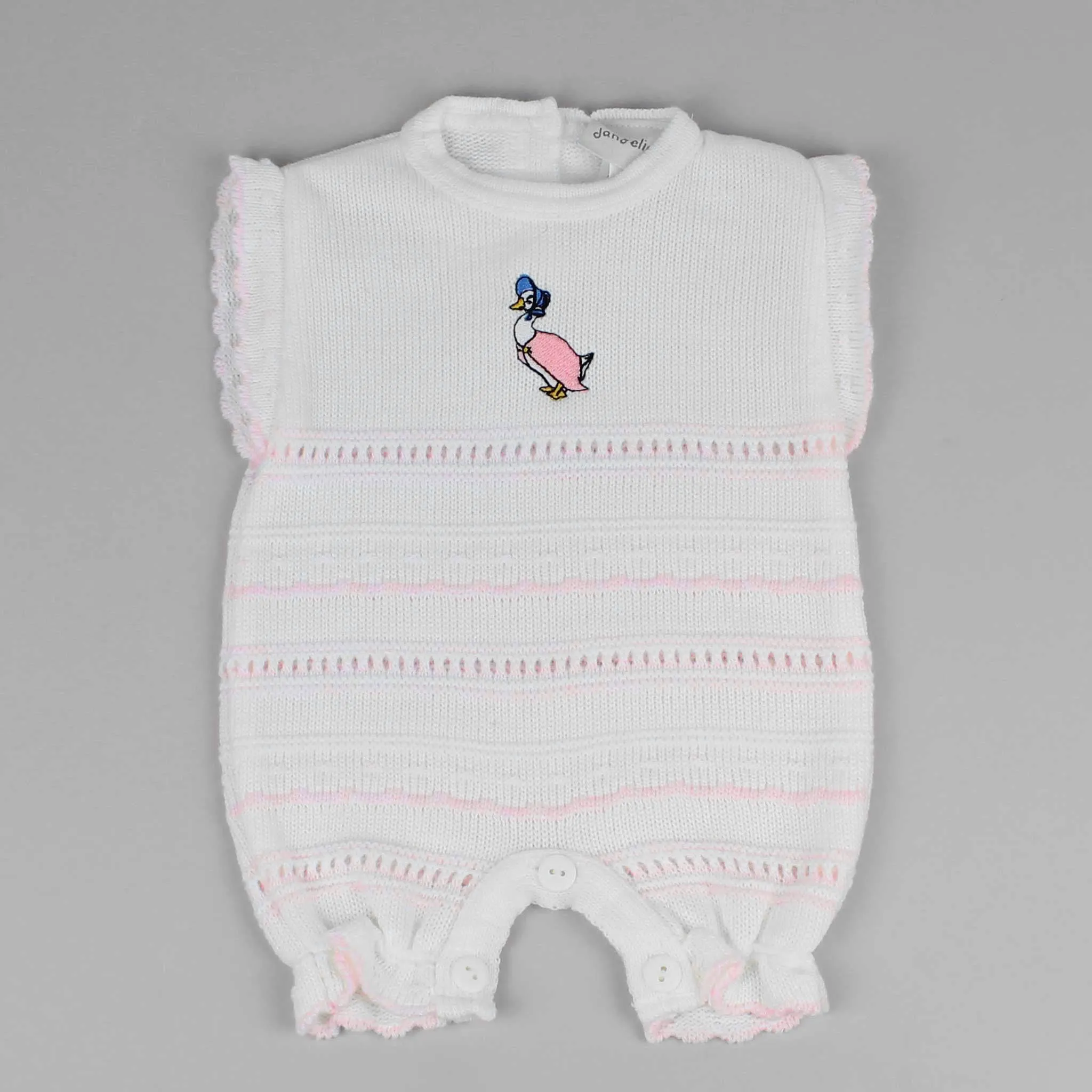 Baby Girls  Knitted Romper -duck