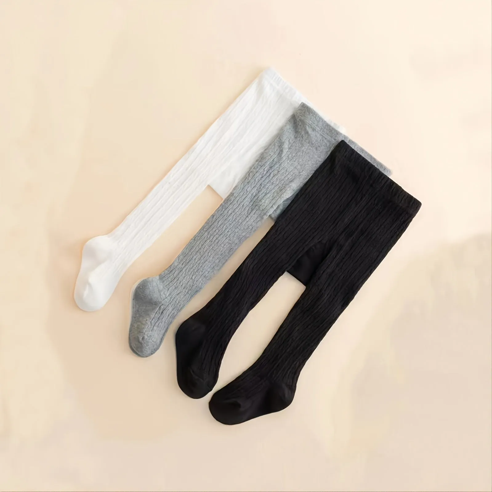 Baby Girls Thick Knit Leggings Socks