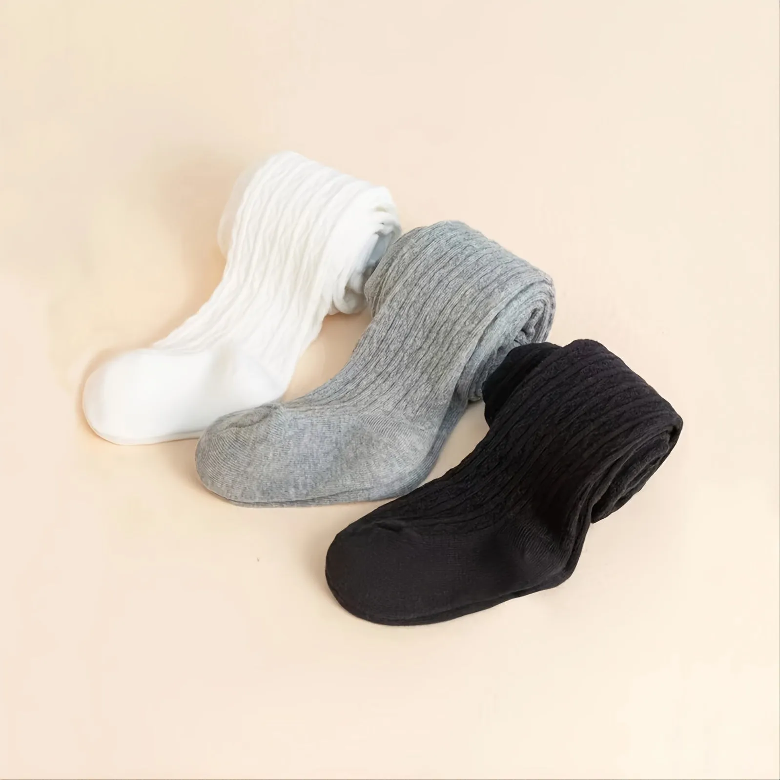Baby Girls Thick Knit Leggings Socks
