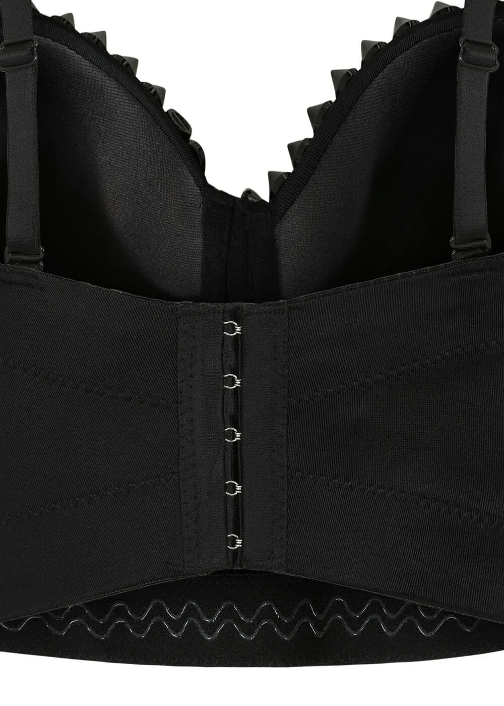 Banned Alternative Xenia Spike Bustier Top Black