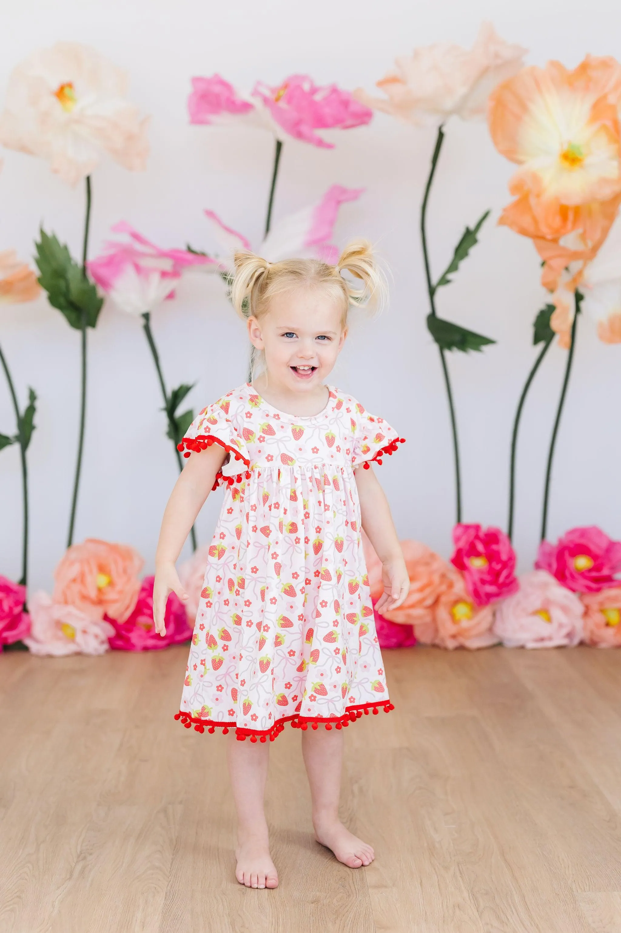 Berry Charming Pom Pom Dress
