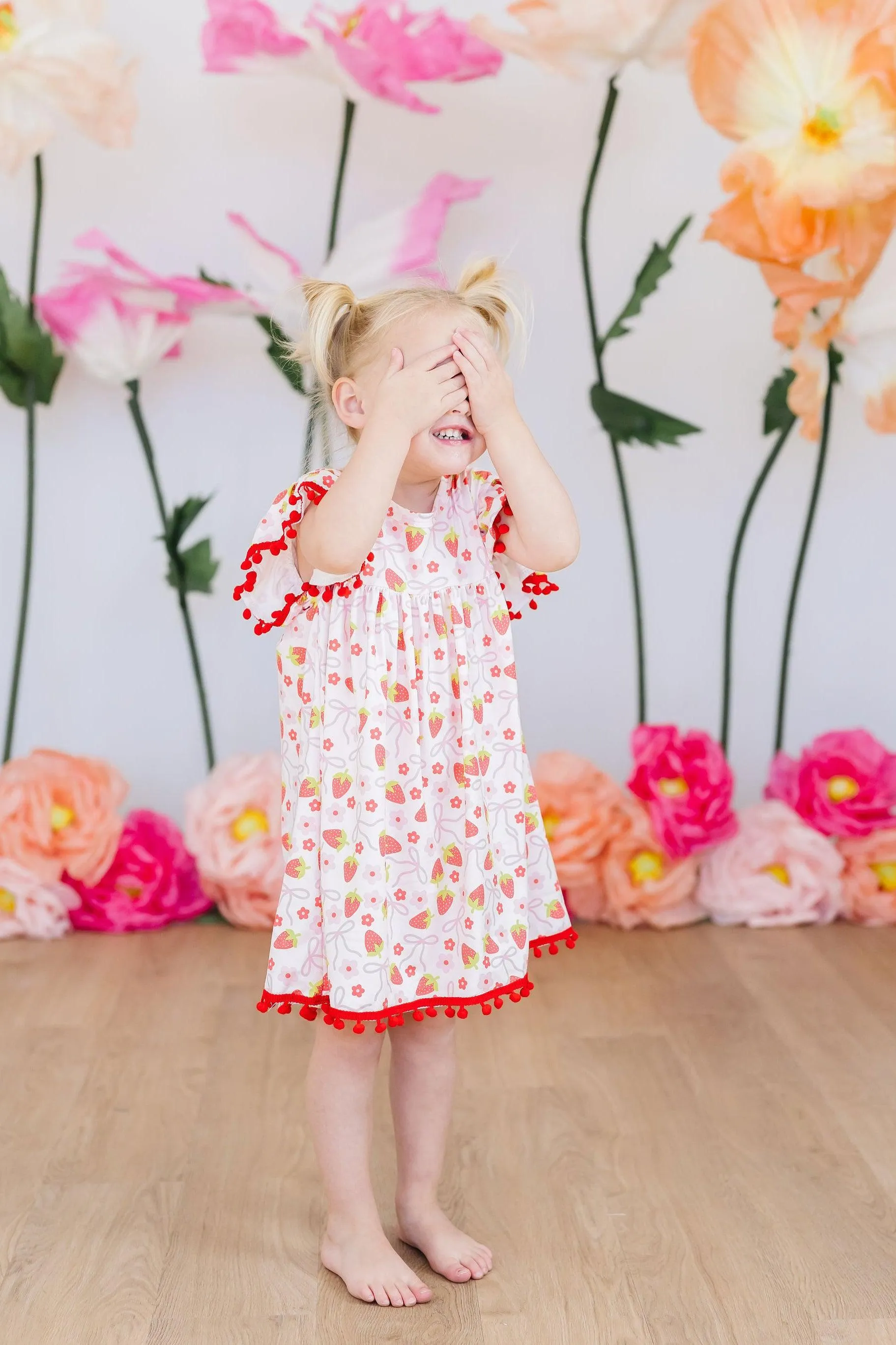 Berry Charming Pom Pom Dress