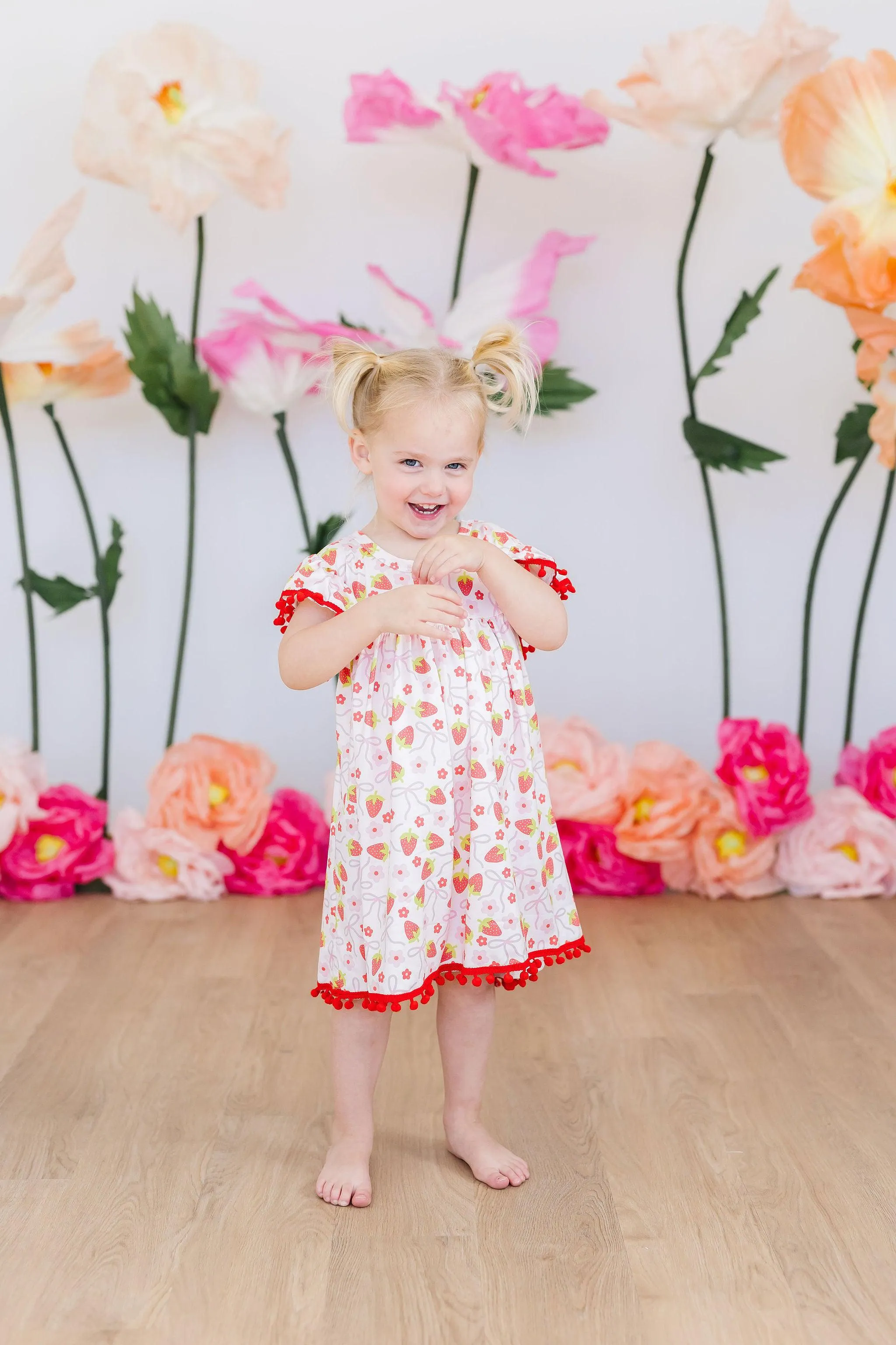 Berry Charming Pom Pom Dress