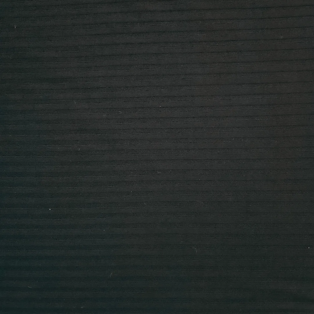 Black Rib Knit