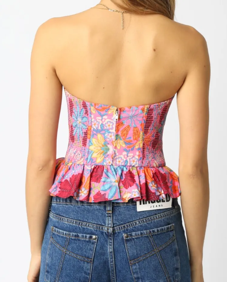 Blooming Peplum Top