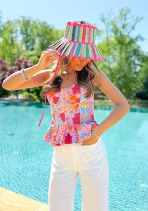 Blooming Peplum Top