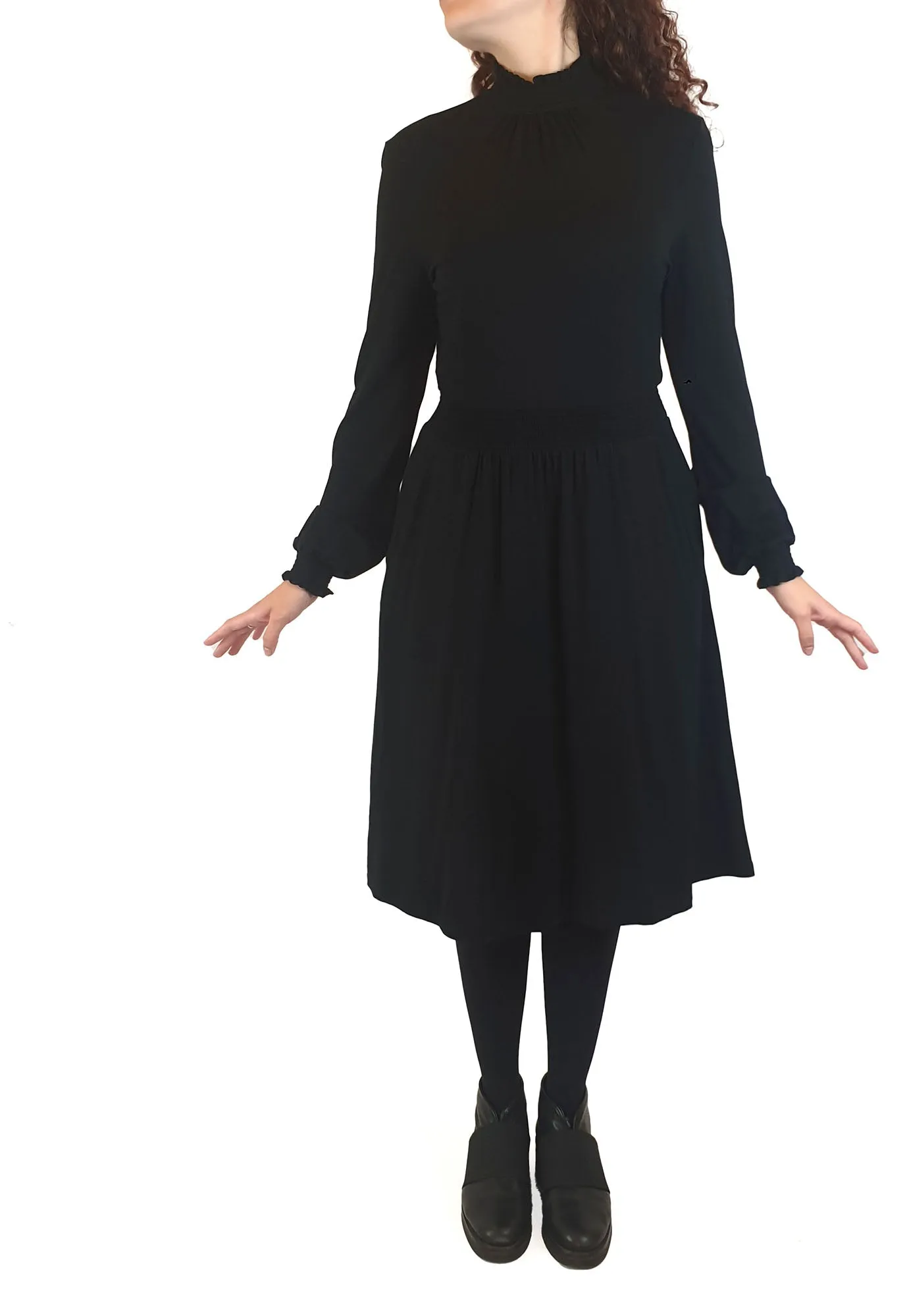 Boden black long sleeve dress size UK 10