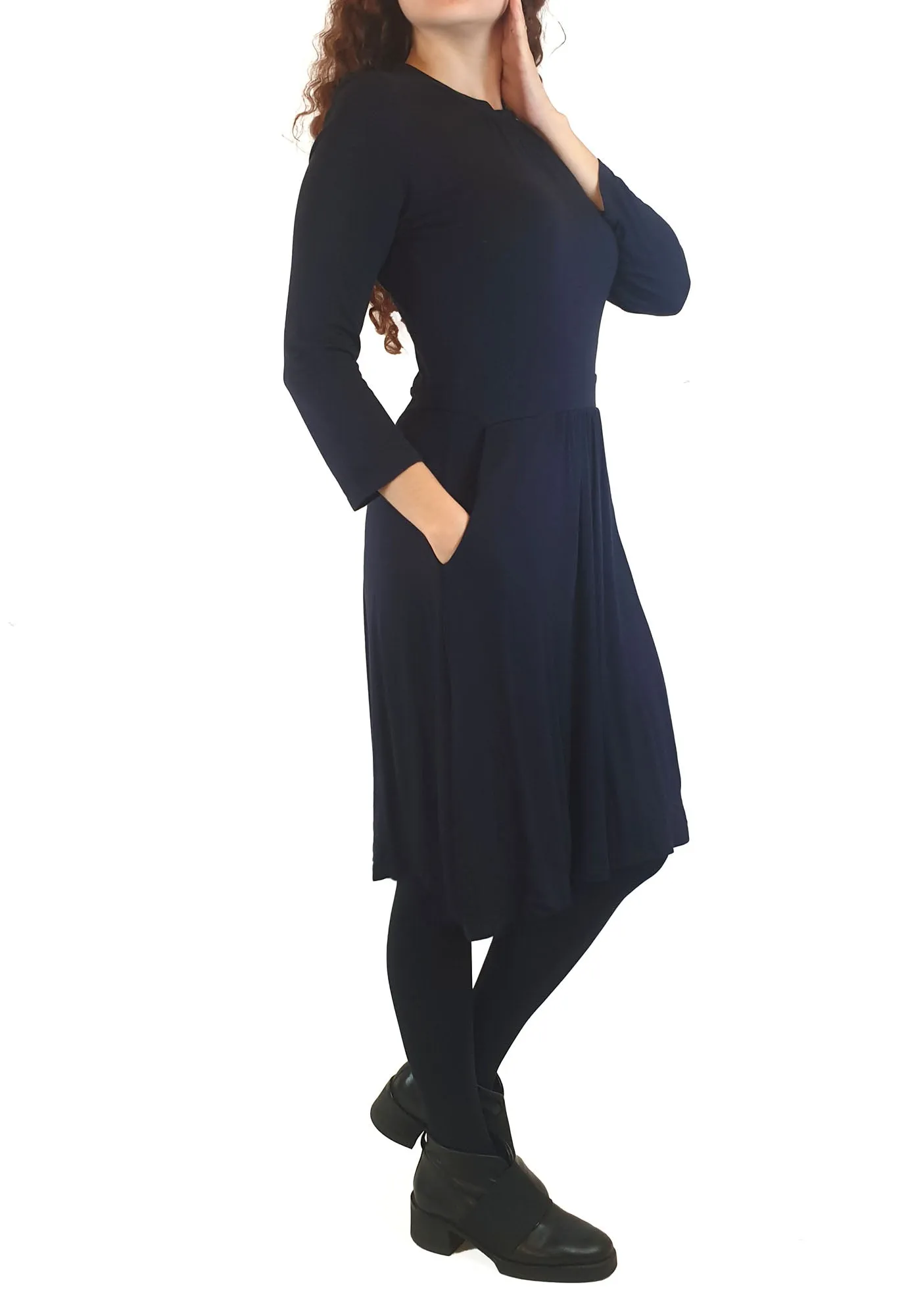Boden navy long sleeve dress size UK 10