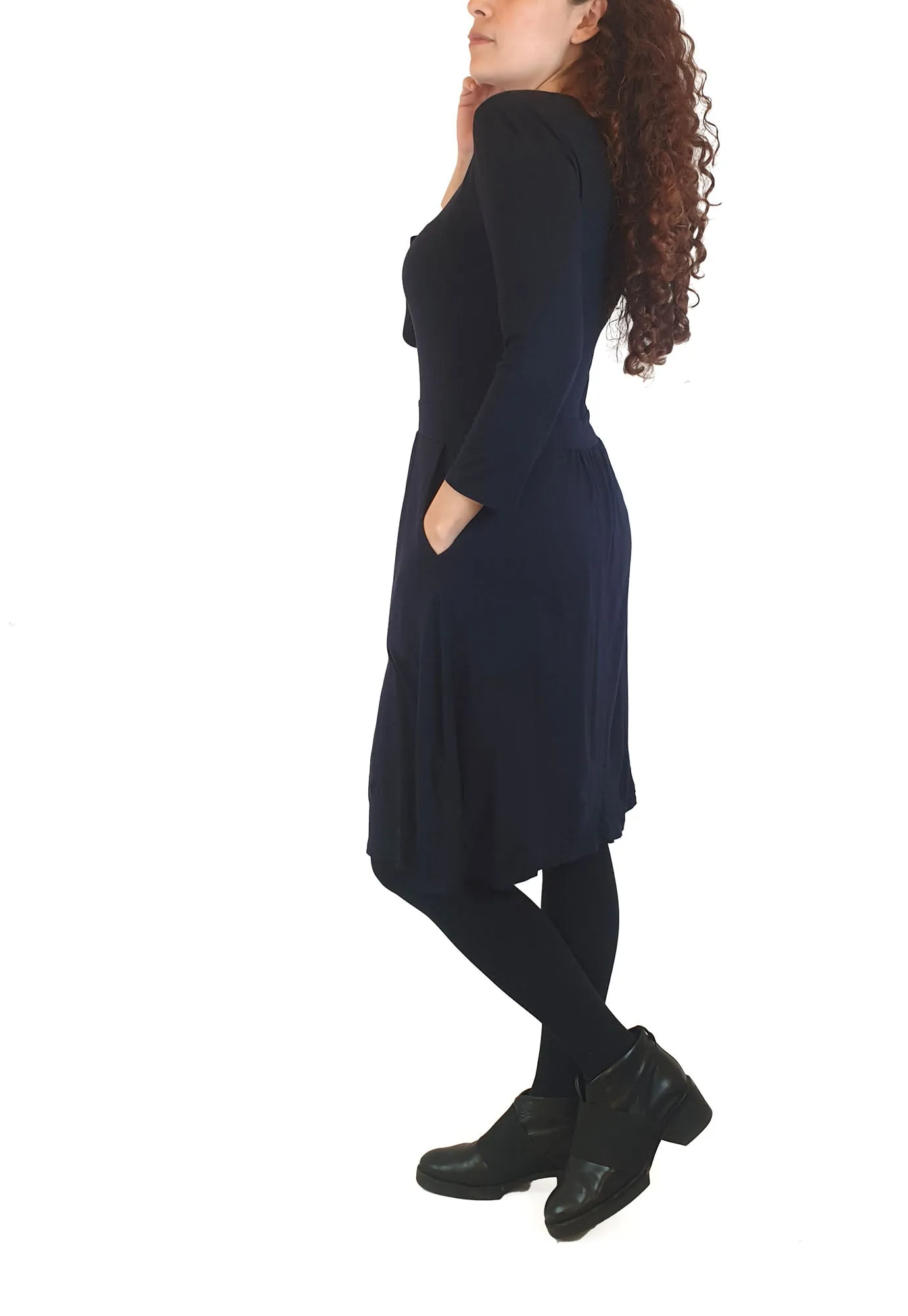 Boden navy long sleeve dress size UK 10