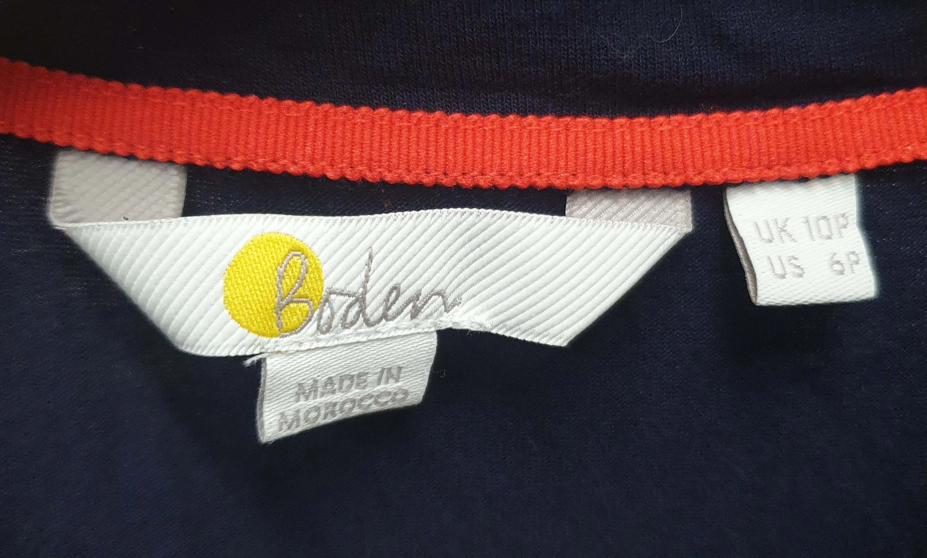 Boden navy long sleeve dress size UK 10