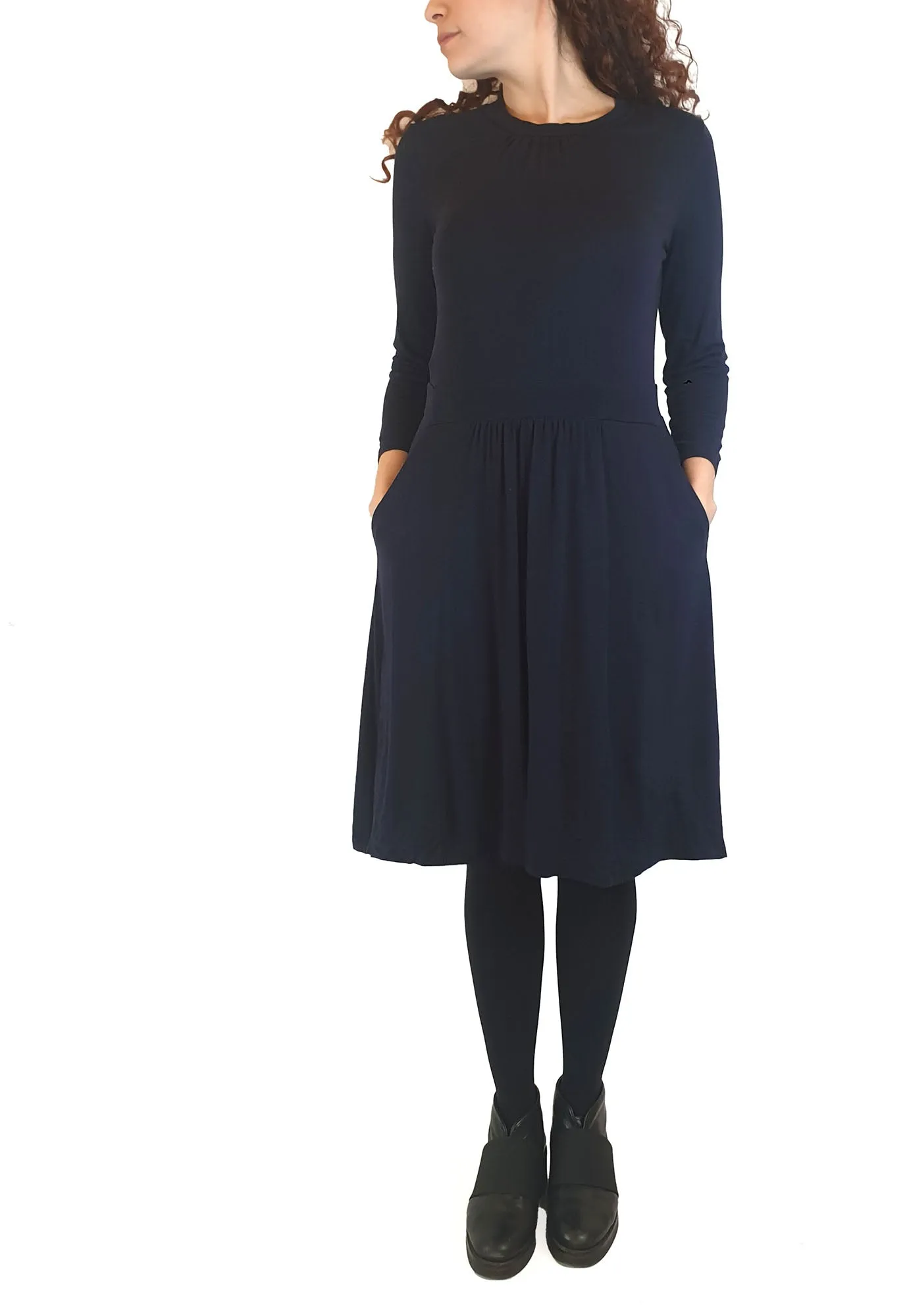Boden navy long sleeve dress size UK 10