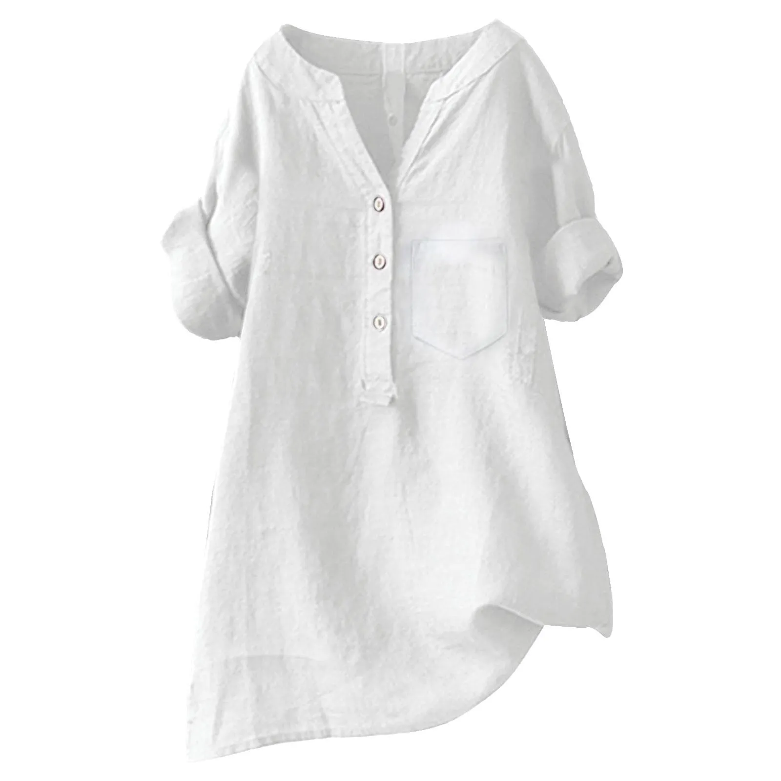 Boho Linen Shirts for Women 2025 Gauze Short Sleeve V Neck Button Loose Fit Blouses Vacation Dress Casual Tunic Tops Lounge Set Summer Beach Travel Womens Y2k Plus Size Pajama Shirt Wear Leggings