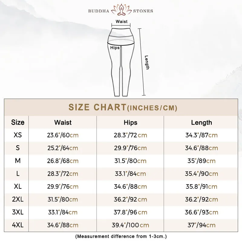 Buddha Stones Pink Cherry Blossoms Print Exercise Leggings Women's Yoga Pants