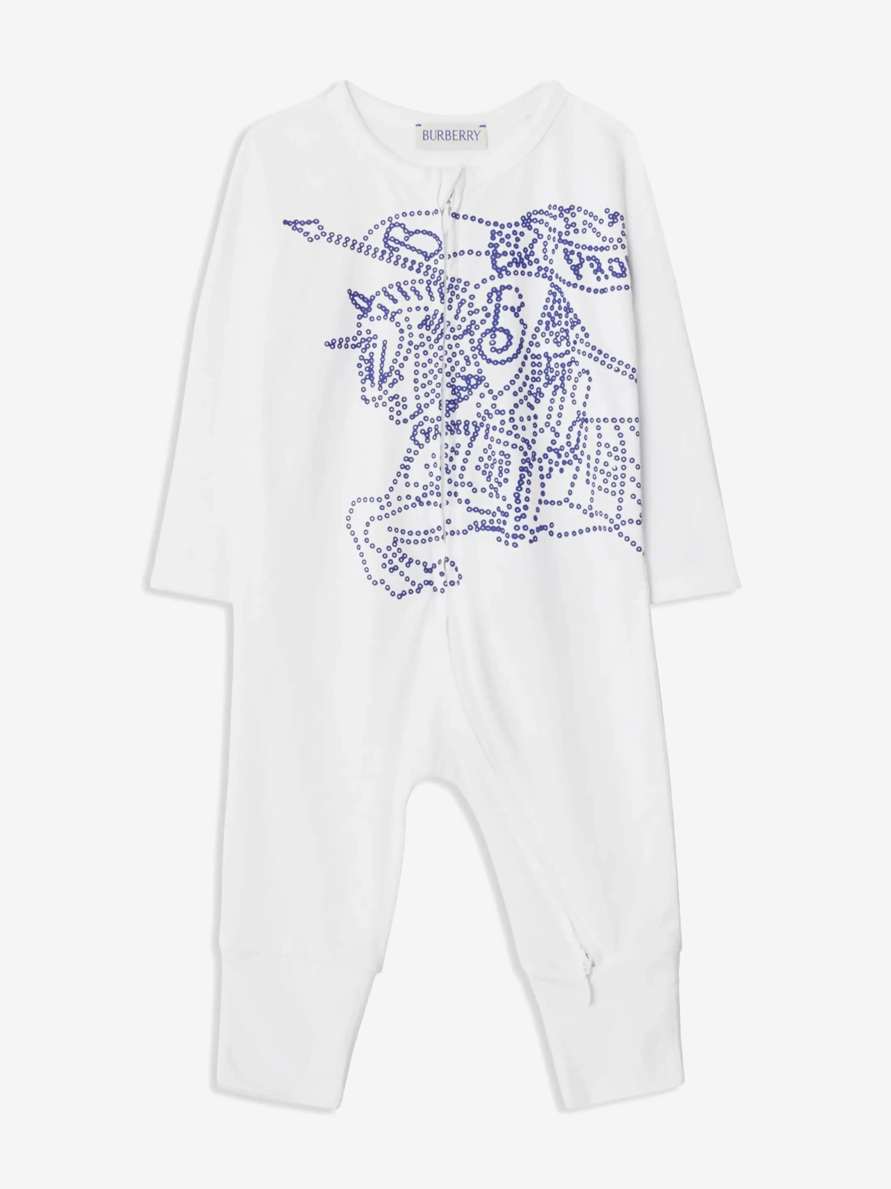 Burberry Baby Claude XL Romper Gift Set in White