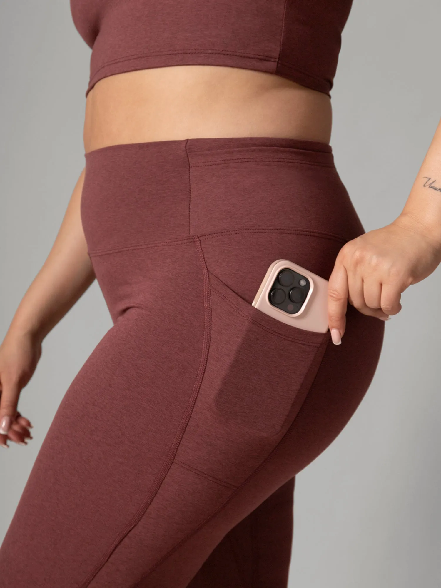 Buttery Soft BFF High-Rise Legging with Pockets - Rhubarb