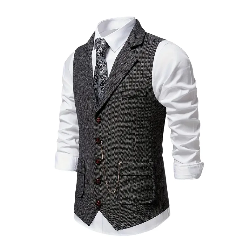 Callan | Elegant Lapel Vest for Men
