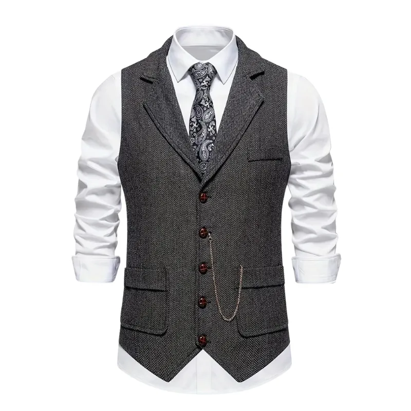 Callan | Elegant Lapel Vest for Men