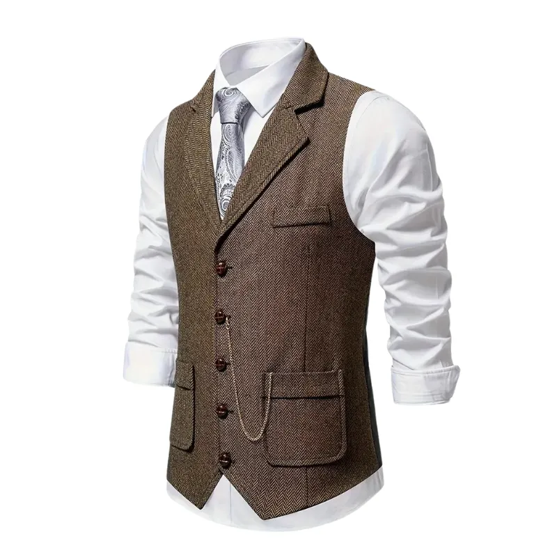 Callan | Elegant Lapel Vest for Men