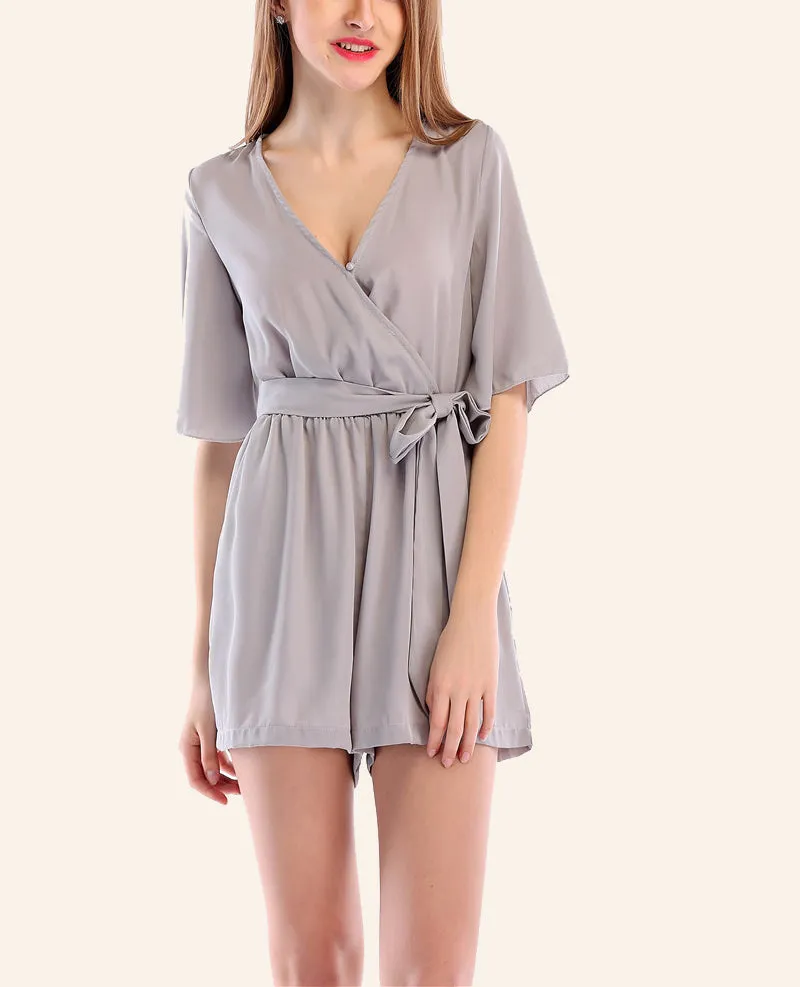 Candy-colored Chiffon Casual Jumpsuit