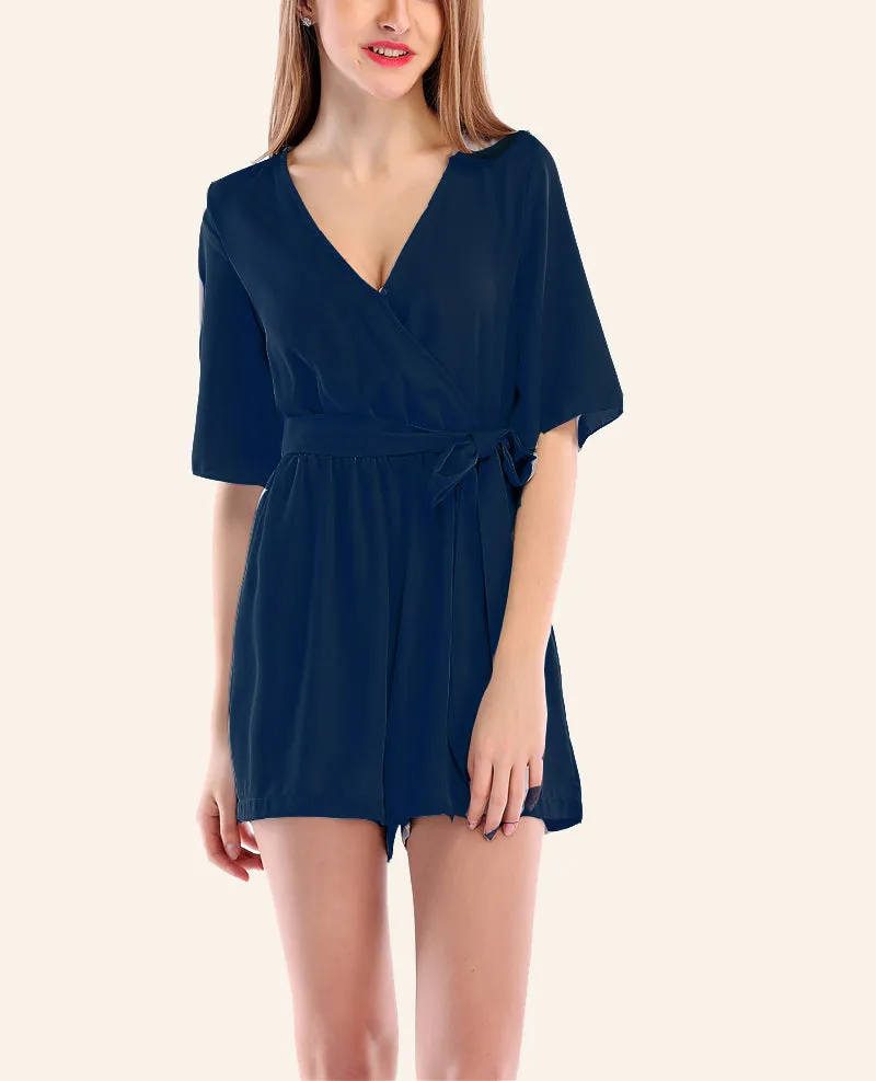 Candy-colored Chiffon Casual Jumpsuit