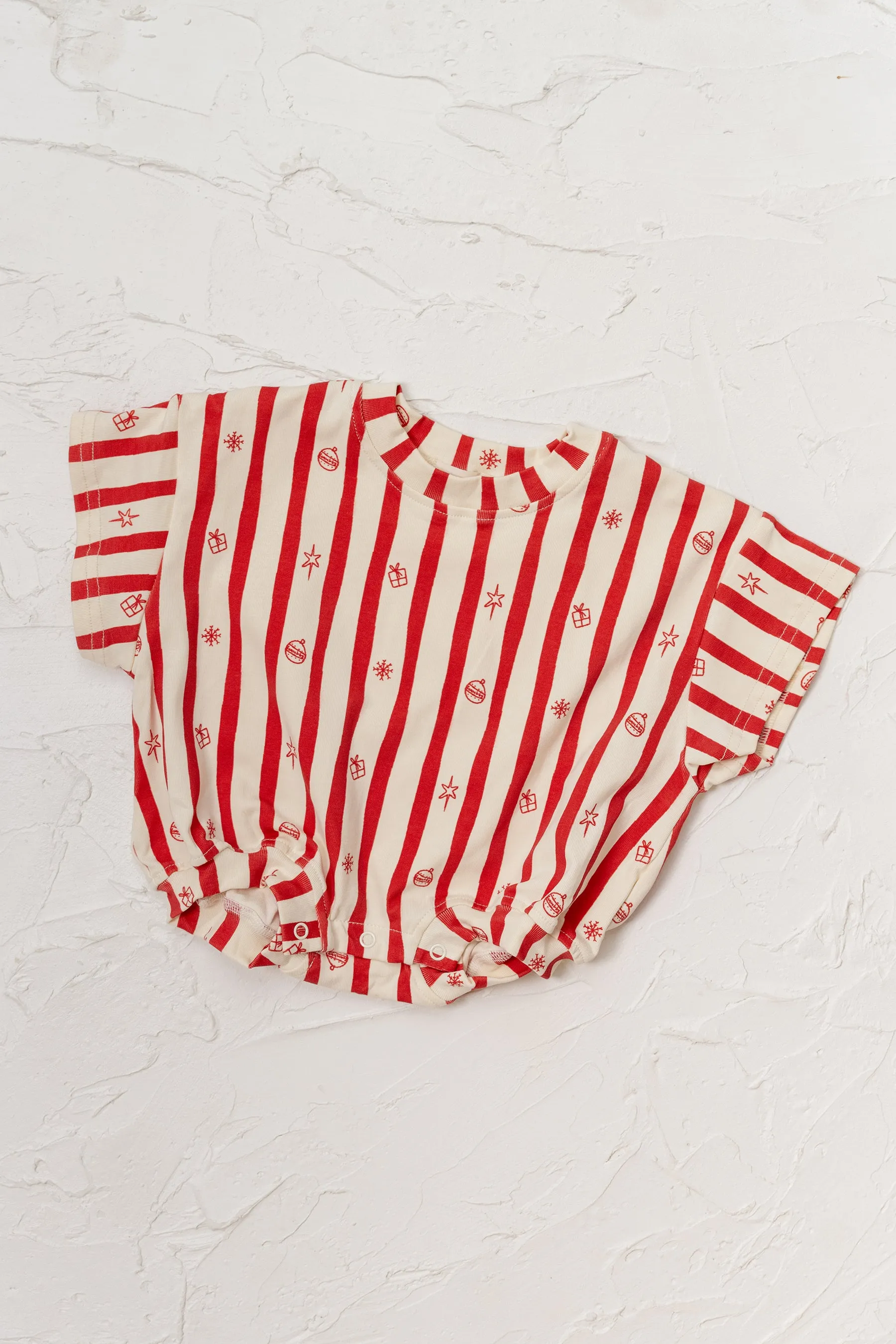 Candy Stripe Tshirt Romper