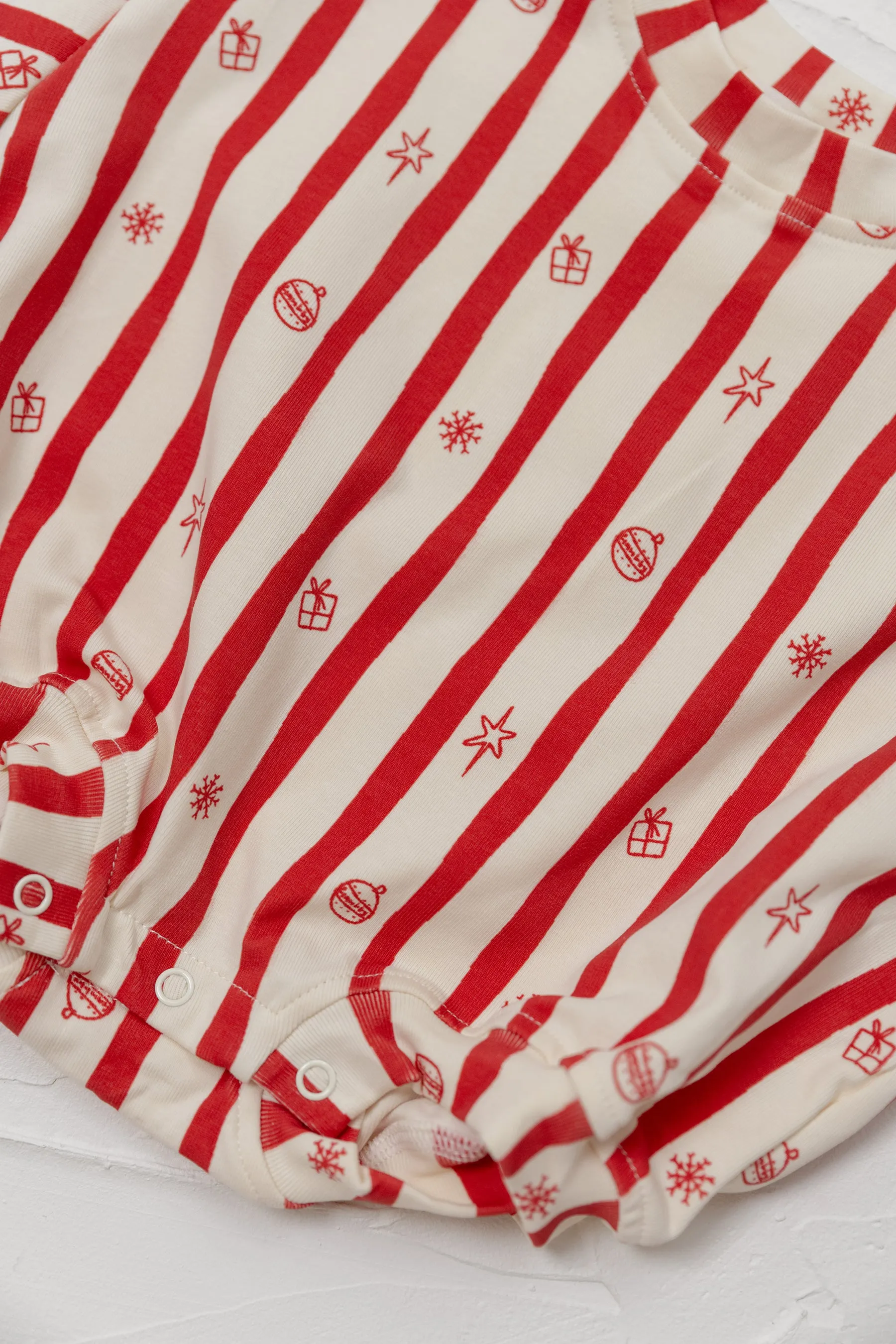 Candy Stripe Tshirt Romper