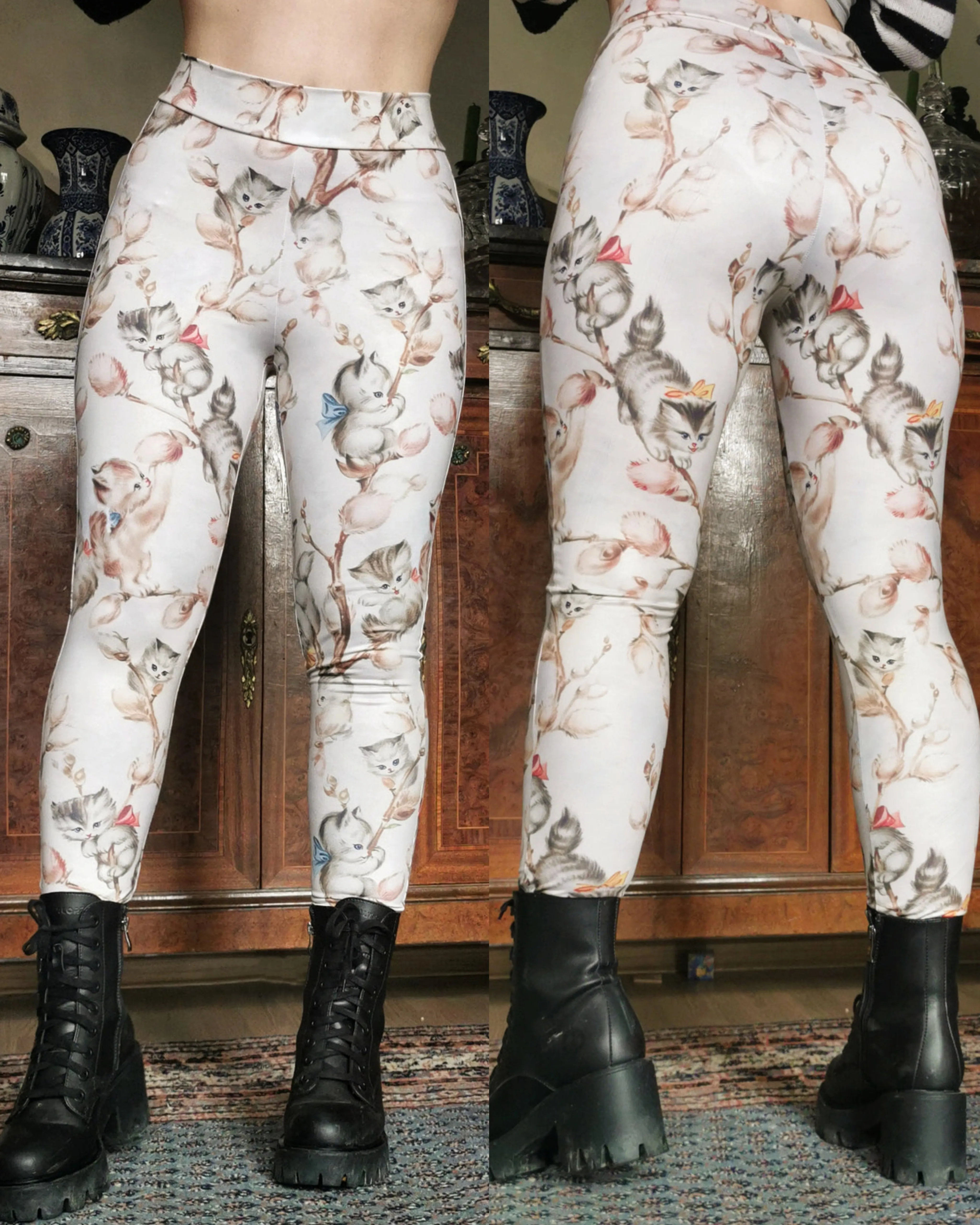 Catkins - Leggings (ecru or black )