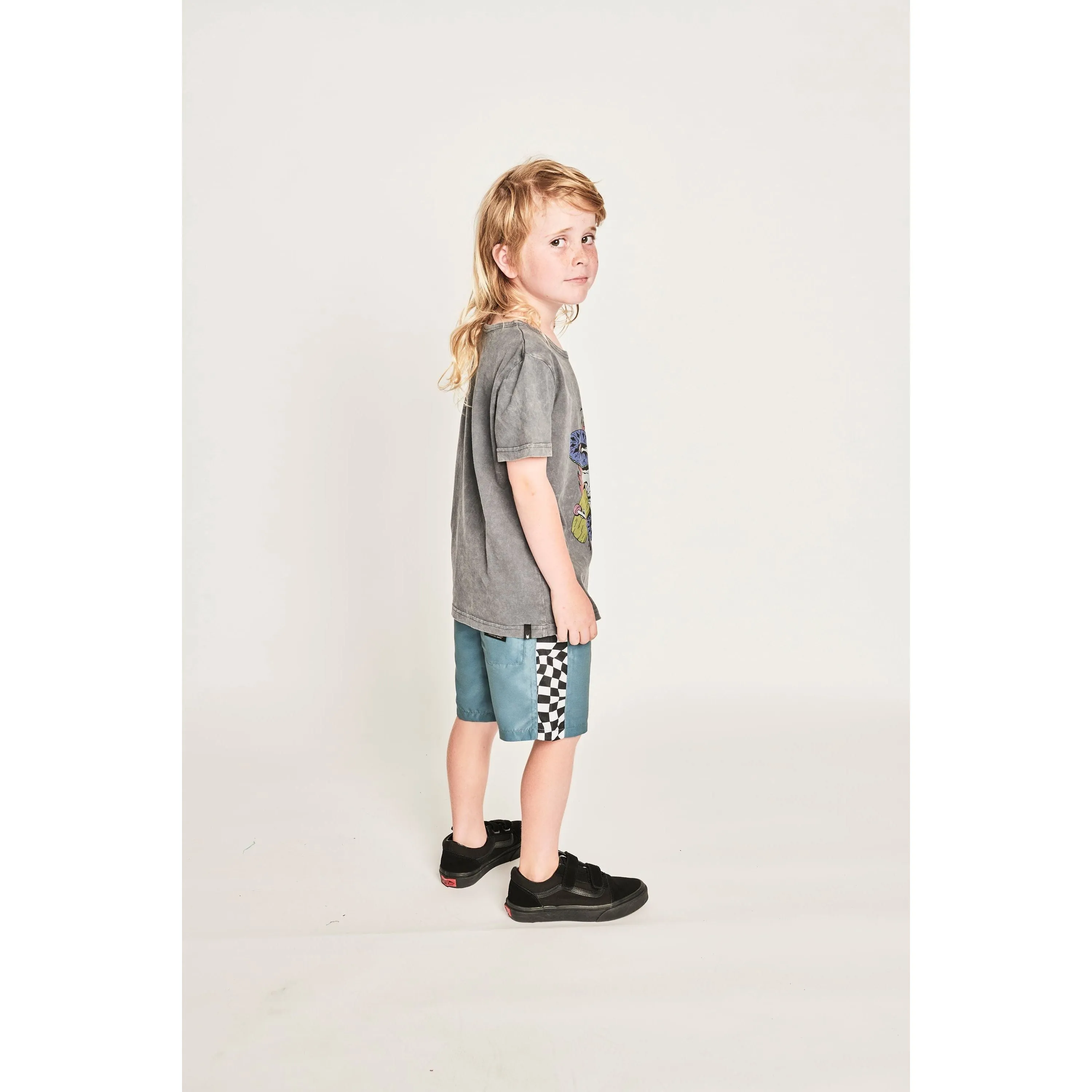 Checkdown Bshort - Pale Blue